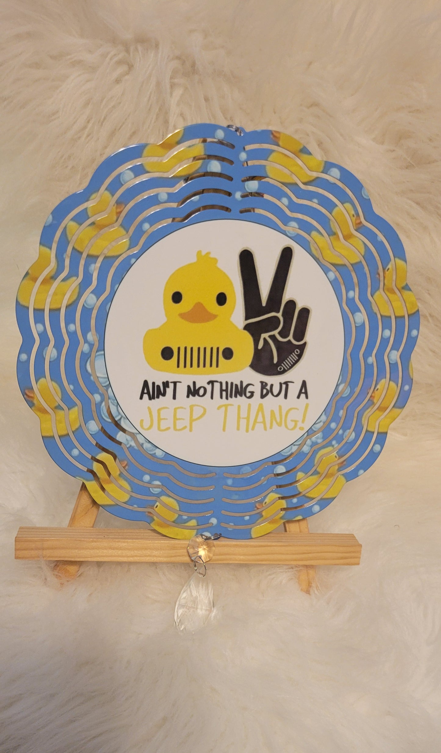 Ain't Nothing But a jeep Thing 8-inch Wind Spinner