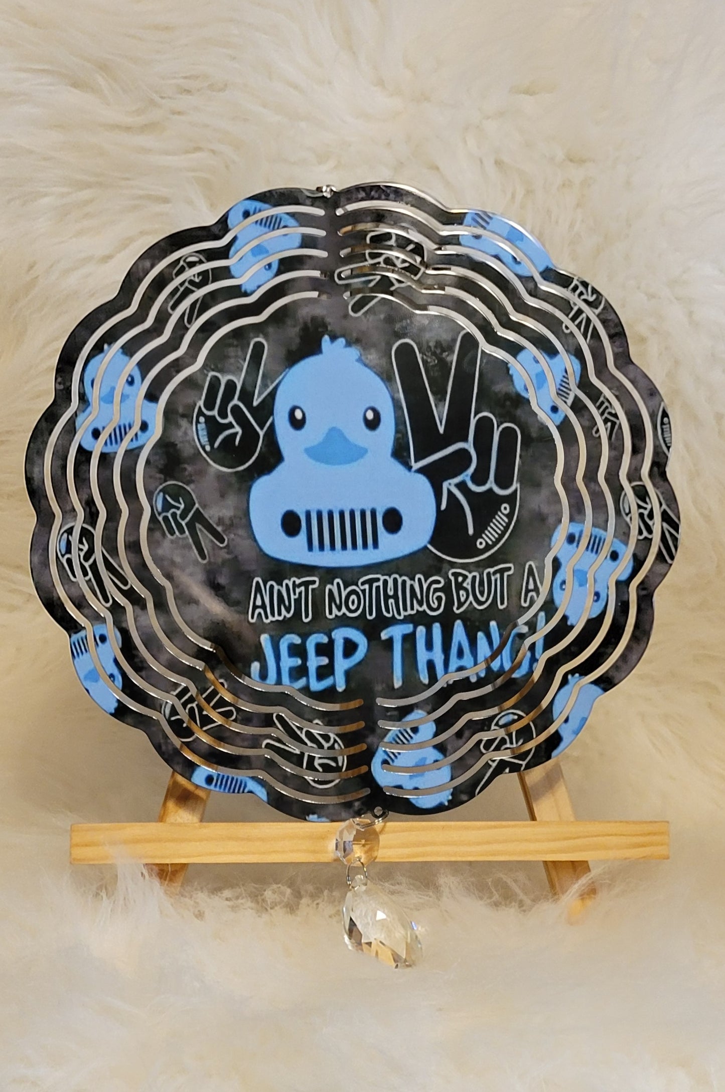 Ain't Nothing But a jeep Thing 8-inch Wind Spinner