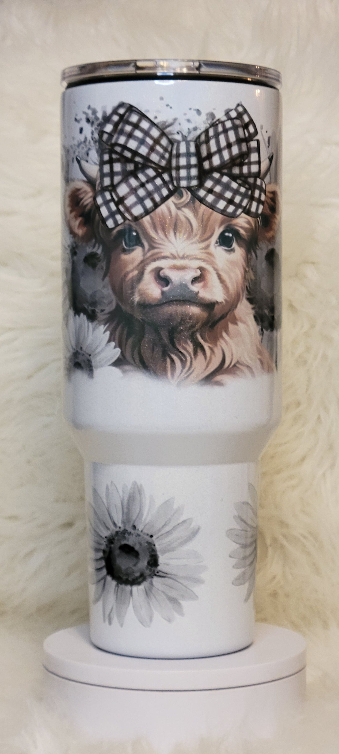 Black Bow Cow 40oz Tumbler