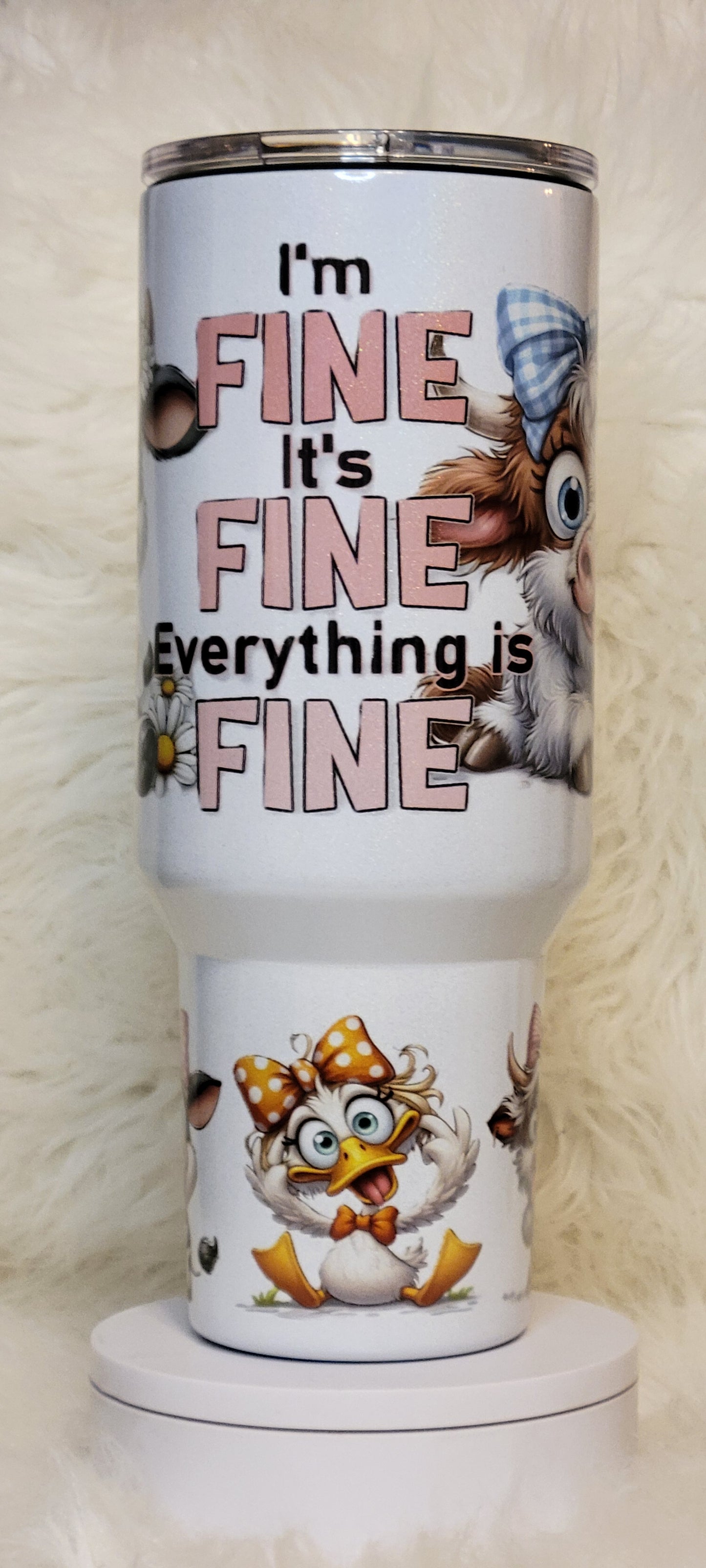 40oz / 20oz "I'm Fine" Tumbler Set