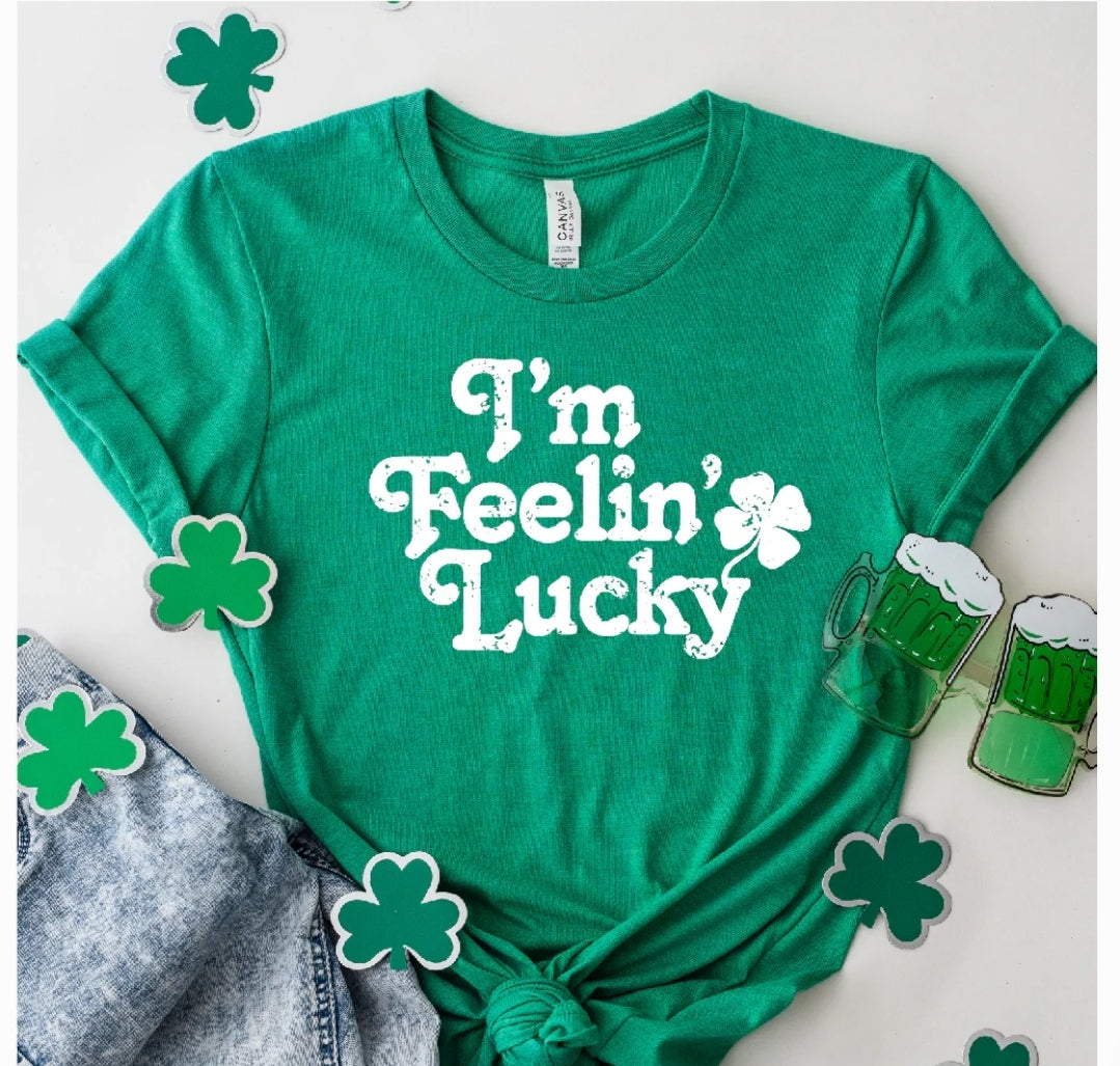 I'm Feeling Lucky Irish Tshirt