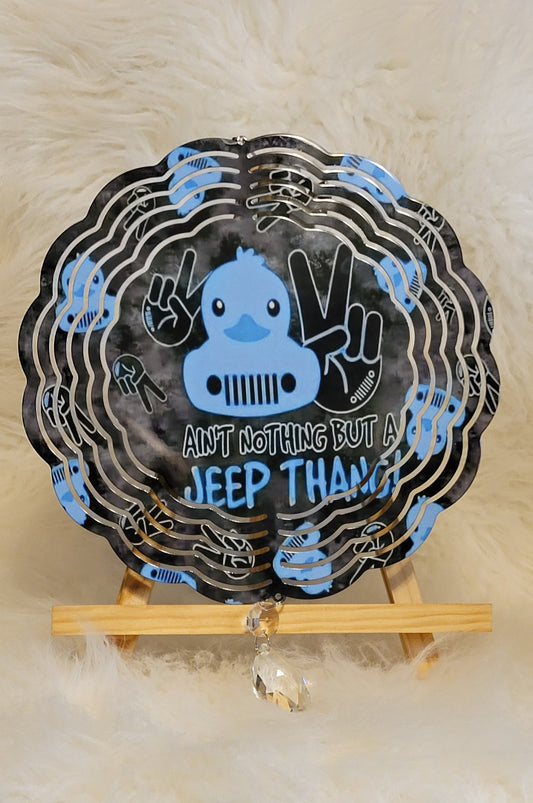 Ain't Nothing But a jeep Thing 8-inch Wind Spinner