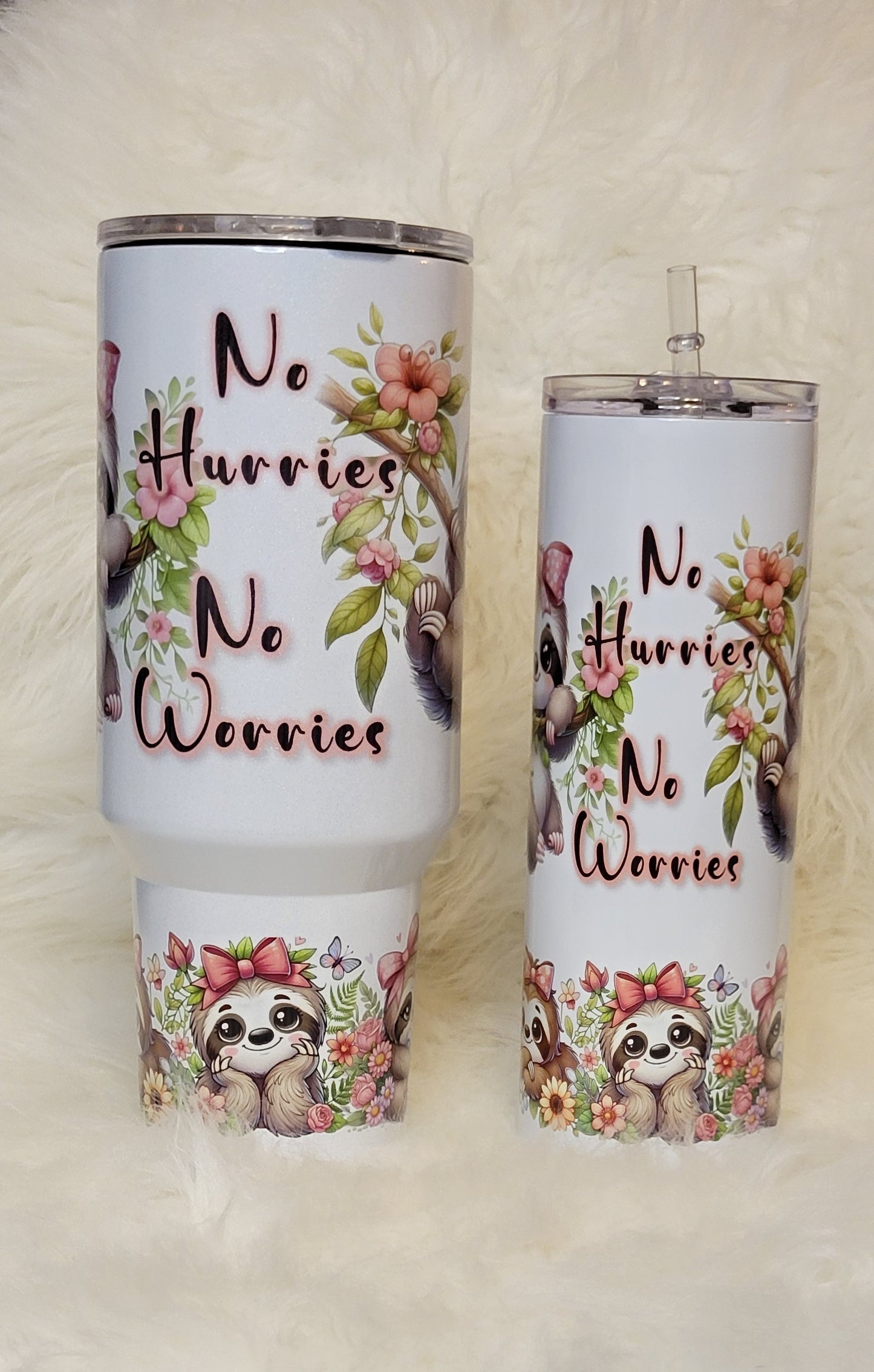 40oz / 20oz "No Worries" Tumbler Set