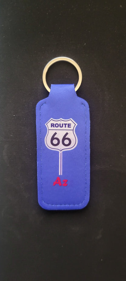 Route 66 Key Chain / Lip Balm Holder