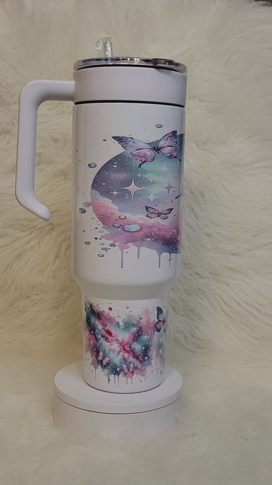 40oz Beautiful Butterfly Tumbler