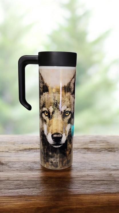 Wolf 20oz Tumbler With MakerTwist Handle