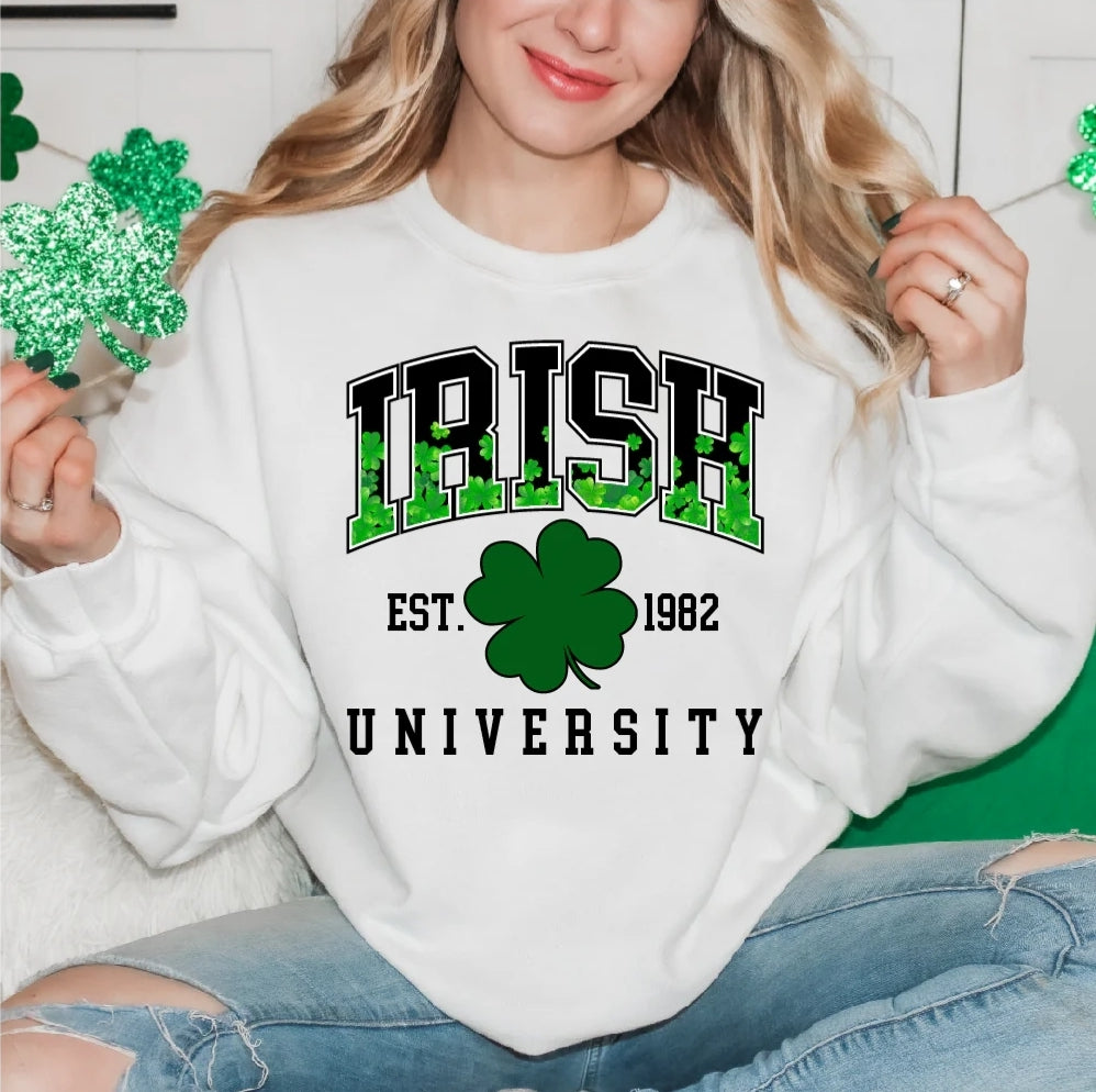 Irish University Tshirt (*sweatshirt special order only)