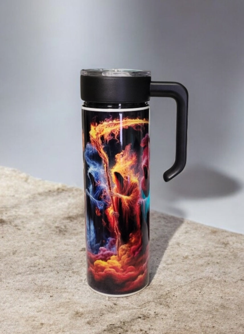 Grim Reaper 20oz Tumbler With MakerTwist Handle and Lid