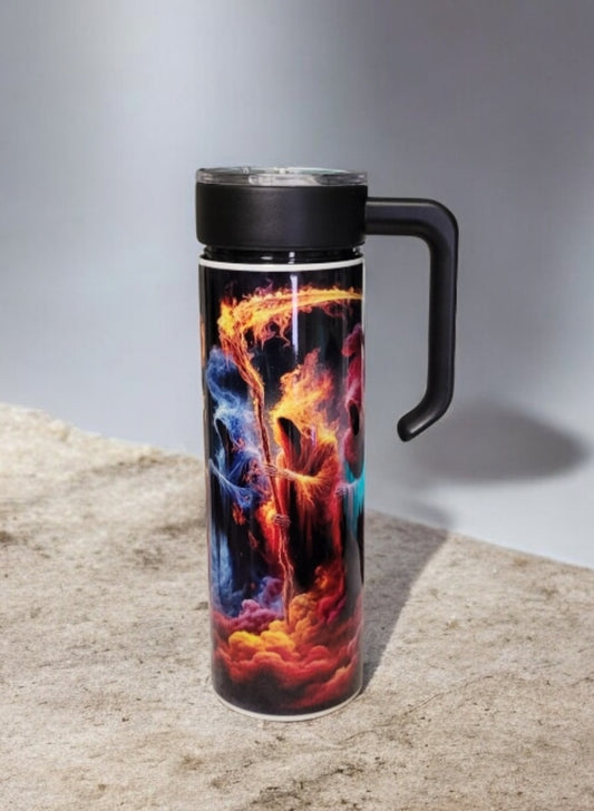 Grim Reaper 20oz Tumbler With MakerTwist Handle and Lid